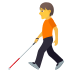 🧑‍🦯 person with white cane display on JoyPixels